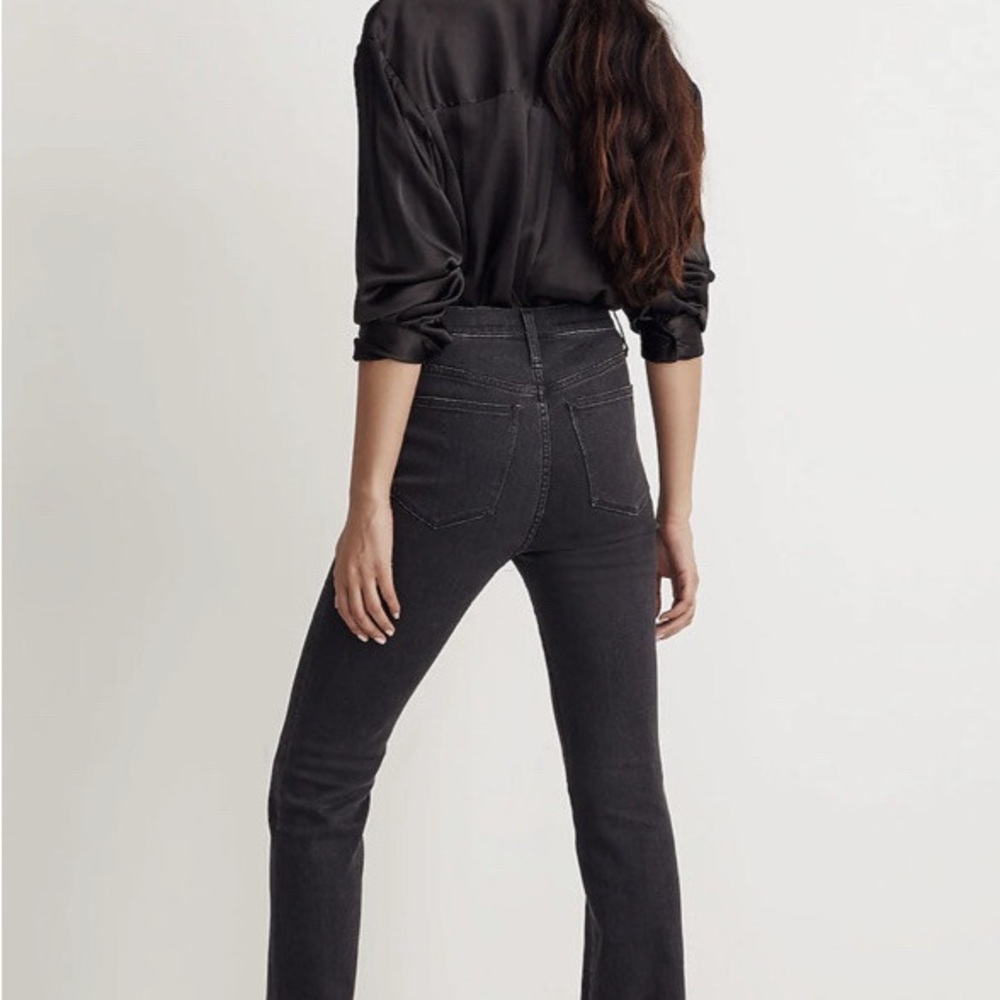 MADEWELL Roadtripper Skinny Flare Black Jeans - Picture 7 of 9